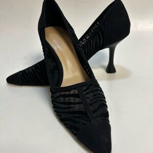 H&M Black Zebra Pattern Heels